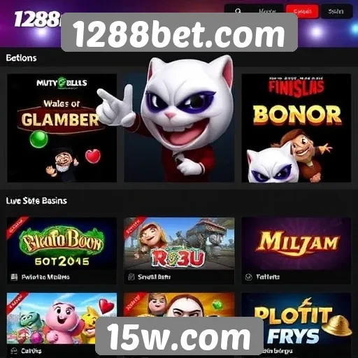Comparativo de jogos disponíveis em 1288bet.com